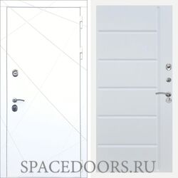Входная дверь REX 13 Силк сноу ФЛ-102 Белый ясень
