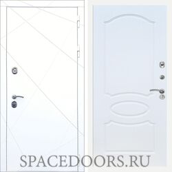 Входная дверь REX 13 Силк сноу ФЛ-128 белый ясень