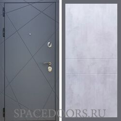 Входная дверь REX 13 Силк Титан ФЛ-290 бетон светлый
