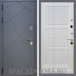 Входная дверь REX 13 Силк Титан ФЛ-1 Сандал светлый