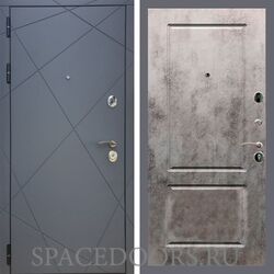 Дверь REX 13 Силк Титан ФЛ-117 бетон темный