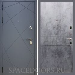 Входная дверь REX 13 Силк Титан ФЛ-290 бетон темный