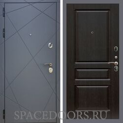 Дверь REX 13 Силк Титан ФЛ-243 венге