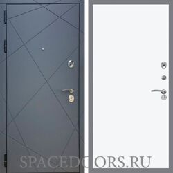 Входная дверь REX 13 Силк Титан Гладкая силк сноу