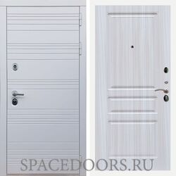 Входная дверь REX 14 Силк сноу ФЛ-243 Сандал светлый