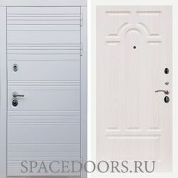 Входная дверь REX 14 Силк сноу ФЛ-58 Беленый дуб