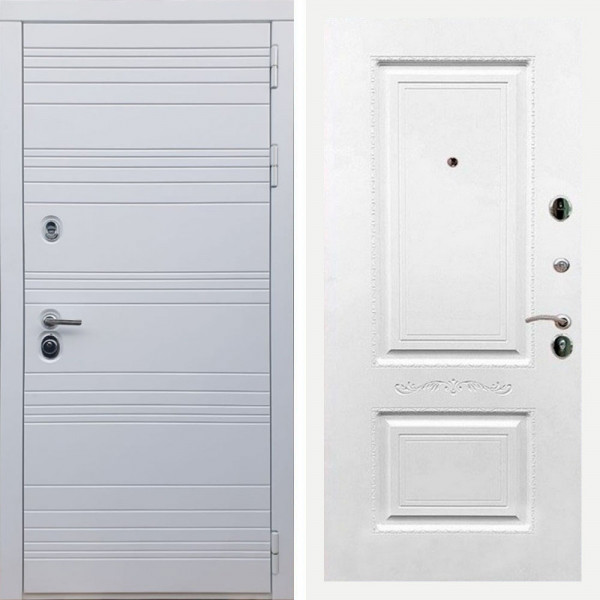 Входная дверь REX 14 Силк сноу смальта 04 силк сноу