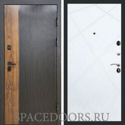 Входная дверь REX 19 Антрацит матовый ФЛ-291 силк сноу