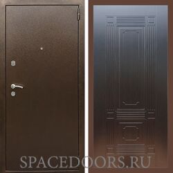 Входная дверь REX 1А Медный антик ФЛ-2 венге 6 мм