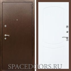 Входная дверь REX 1А Медный антик ФЛ-123 Силк сноу