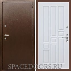 Входная дверь REX 1А Медный антик ФЛ-31 Белый ясень