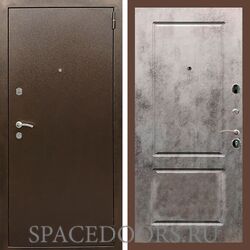 Входная дверь REX 1А Медный антик ФЛ-117 бетон темный
