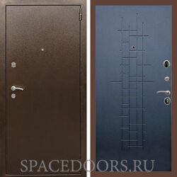 Входная дверь REX 1А Медный антик ФЛ-289 ясень черный