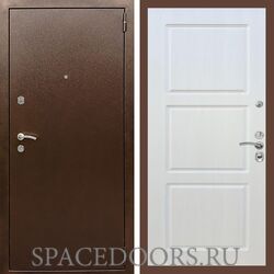 Входная дверь REX 1А Медный антик ФЛ-3 Лиственница