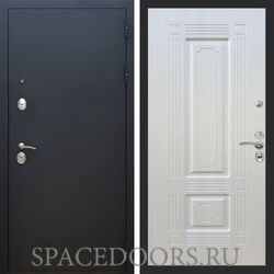 Входная дверь REX 1А Муар Чёрный ФЛ-2 Лиственница