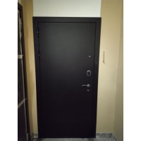 Входная дверь REX (Рекс) 5А Чёрный Муар фл-1 Сандал светлый