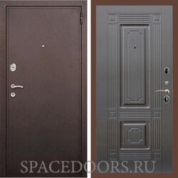 Входная дверь REX 2 Медный антик ФЛ-2 венге 16 мм