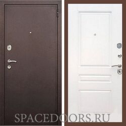 Входная дверь REX 2 Медный антик ФЛ-243 белый ясень