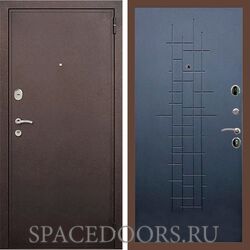 Входная дверь REX 2 Медный антик ФЛ-289 ясень черный