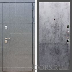 Входная дверь REX 21 Штукатурка графит ФЛ-290 бетон темный