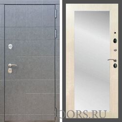 Входная дверь REX 21 Штукатурка графит пастораль лиственница беж