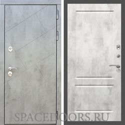 Входная дверь REX 22 Бетон темный ФЛ-117 бетон светлый