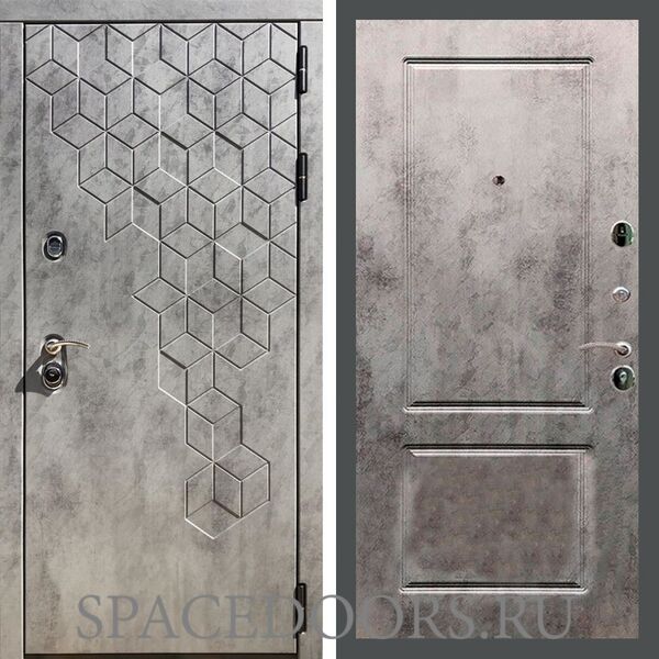 Входная дверь REX 23 Бетон Тёмный ФЛ-117 бетон темный