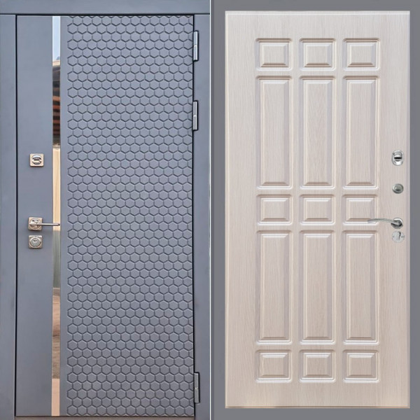 Входная дверь REX 24 Силк Титан ФЛ-33 Лиственница бежевая