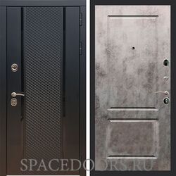 Входная дверь REX 25 Черный кварц ФЛ-117 бетон темный