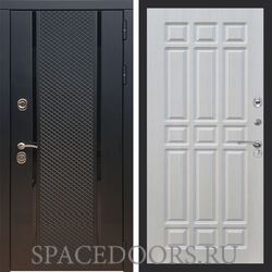 Входная дверь REX 25 Черный кварц ФЛ-33 Лиственница бежевая