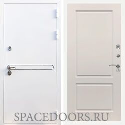 Входная дверь REX 27 Белая шагрень ФЛ-117 софт шампань