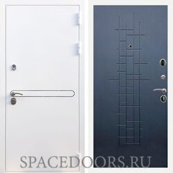 Входная дверь REX 27 Белая Шагрень ФЛ-289 ясень черный