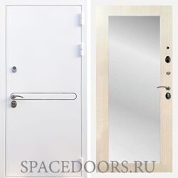 Входная дверь REX 27 Белая шагрень пастораль лиственница беж