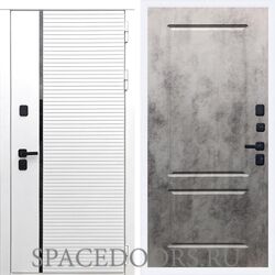 Входная дверь REX 29 Лофт белый ФЛ-117 бетон темный