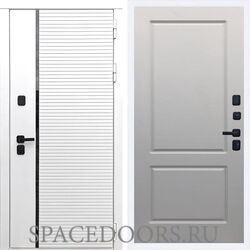 Входная дверь REX 29 Лофт белый ФЛ-117 софт грей