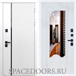 Входная дверь REX 29 Лофт белый ФЛЗ-147 Белый ясень