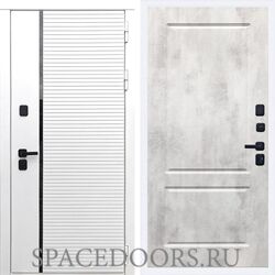 Входная дверь REX 29 Лофт белый ФЛ-117 бетон светлый