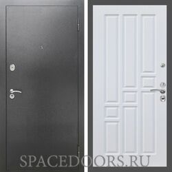 Входная дверь REX 2А Серебро антик ФЛ-31 Белый ясень