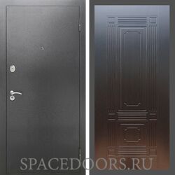 Входная дверь REX 2А Серебро антик ФЛ-2 венге 6 мм