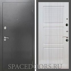 Входная дверь REX 2А Серебро антик ФЛ-1 Сандал светлый