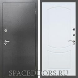 Входная дверь REX 2А Серебро антик ФЛ-123 Белый ясень