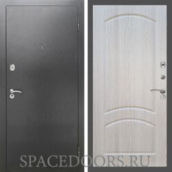 Входная дверь REX 2А Серебро антик ФЛ-126 Беленый дуб