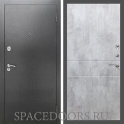 Входная дверь REX 2А Серебро антик ФЛ-290 бетон светлый