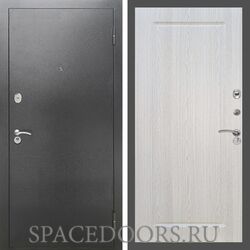 Входная дверь REX 2А Серебро антик ФЛ-119 Белый ясень