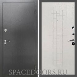 Входная дверь REX 2А Серебро антик ФЛ-289 Белый ясень