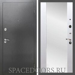 Входная дверь REX 2А Серебро антик сб-16 белый ясень