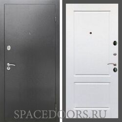 Входная дверь REX 2А Серебро антик ФЛ-117 силк сноу