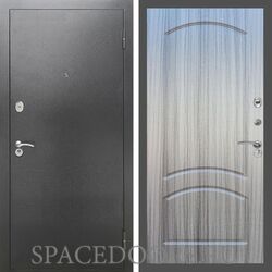 Входная дверь REX 2А Серебро антик ФЛ-126 Сандал серый