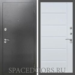 Входная дверь REX 2А Серебро антик ФЛ-102 Белый ясень