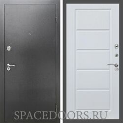 Входная дверь REX 2А Серебро антик ФЛ-39 Белый ясень